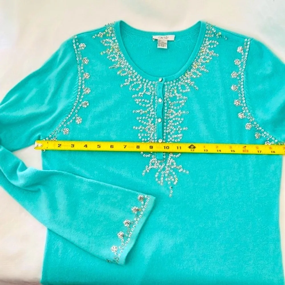 Caché~Silk & Cashmere Sweater/ Exceptional ~Stunning  / Host Pick - Picture 8 of 13